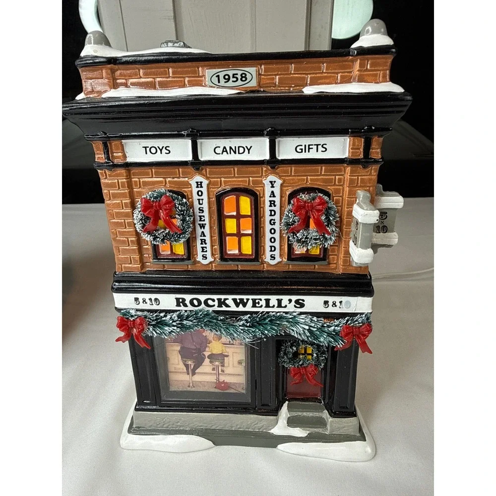Dept 56 Snow Village Rockwell's 5 & 10 Saturday Evening Post 6000637 Boxed